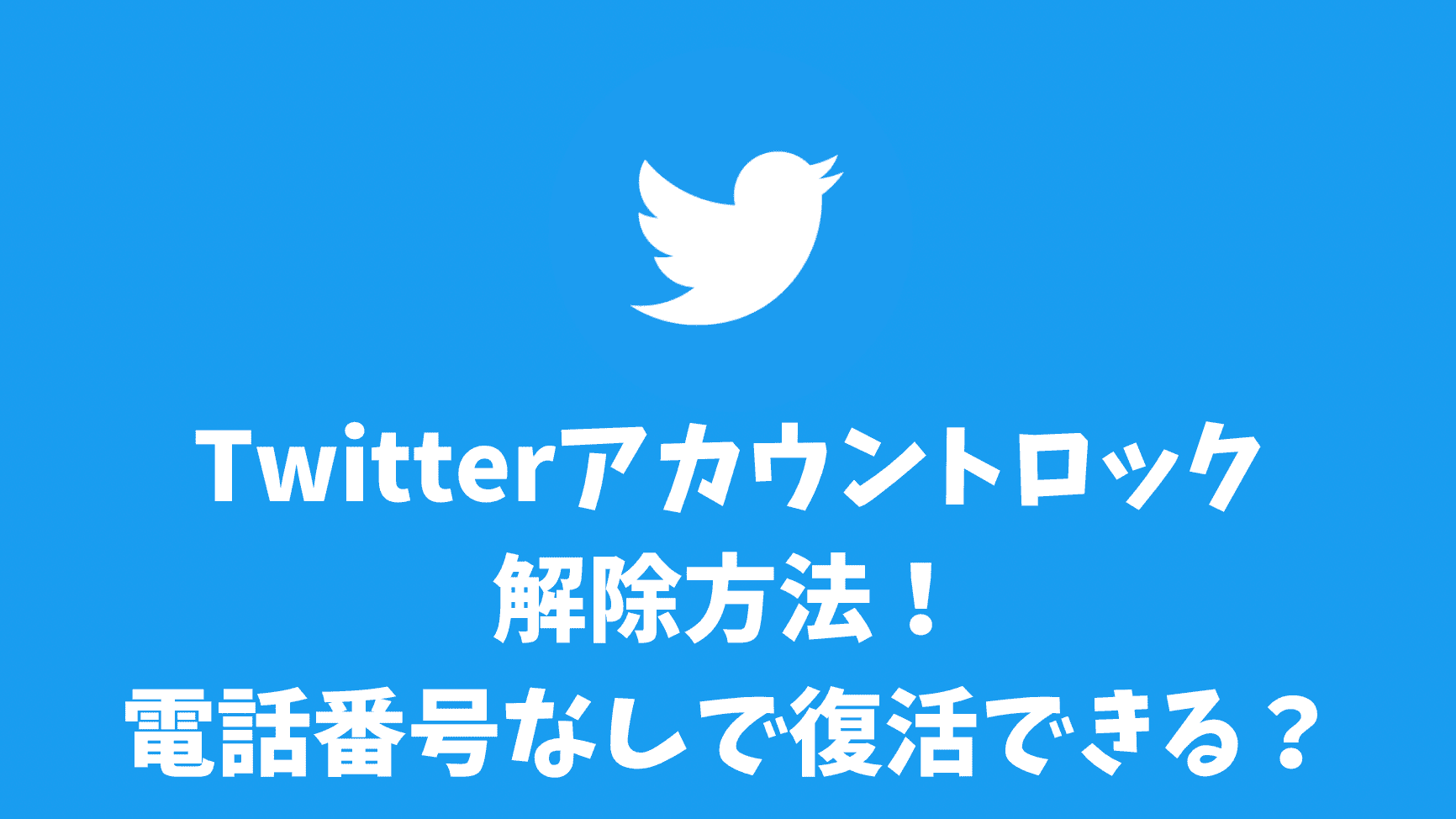 X(Twitter)アカウントロック解除方法！電話番号なしで復活できる？ | コラム｜SNSの知恵袋