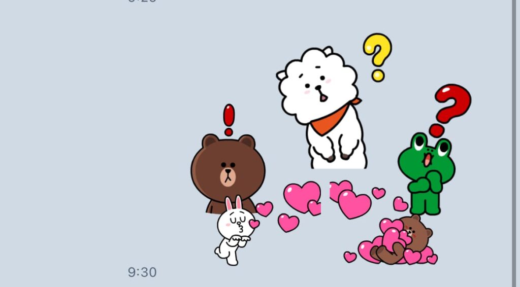 LINEスタンプアレンジ　組み合わせや使い方
