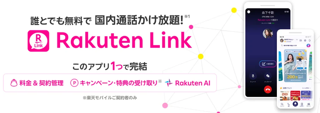 楽天モバイルの紹介キャンペーン Rakuten Link